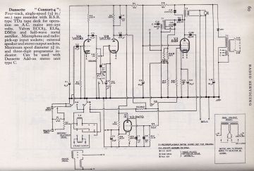 Dansette Consort 4 schematic circuit diagram